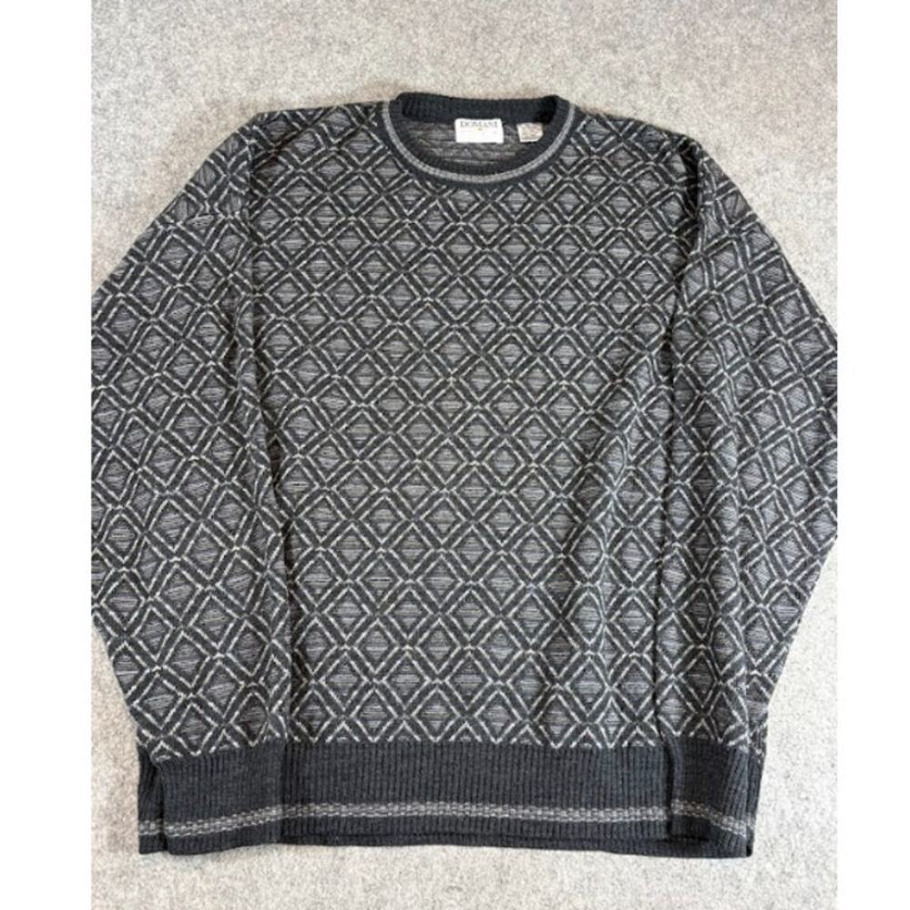 VTG Domani Uomo Diamond Geometric Sweater Mens XL Acrylic Wool Grandpa Gorpcore